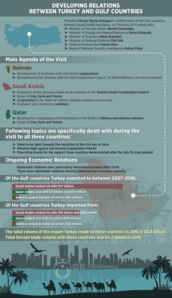Developing relations between Turkey and Gulf countries