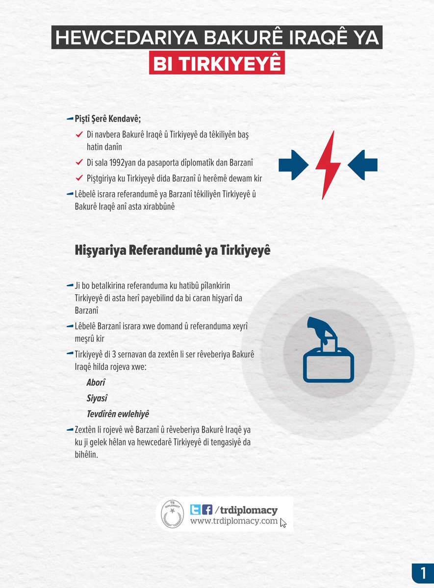 Referanduma Barzanî ew ê tesîreke çawa bîne serê têkiliyên bi Tirkiyeyê ra? BakurêIraqê wê çi bide der?