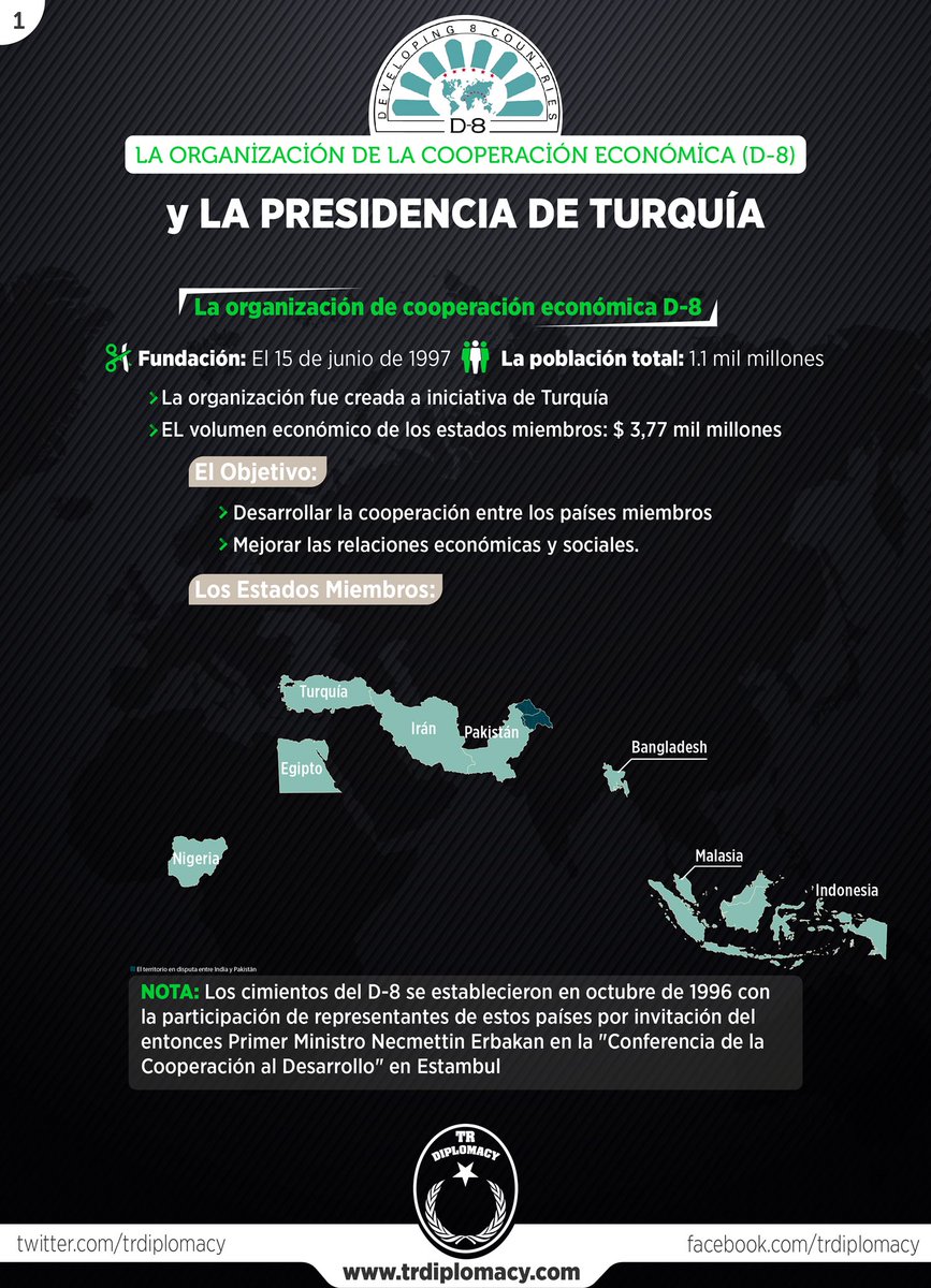 La organización de la cooperación económica D-8 y la presidencia de Turquía