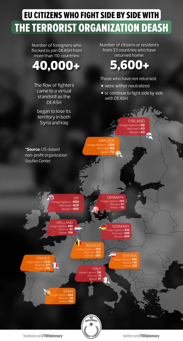 Have EU citizens who fought side by side with the terrorist organization DEASH returned home?