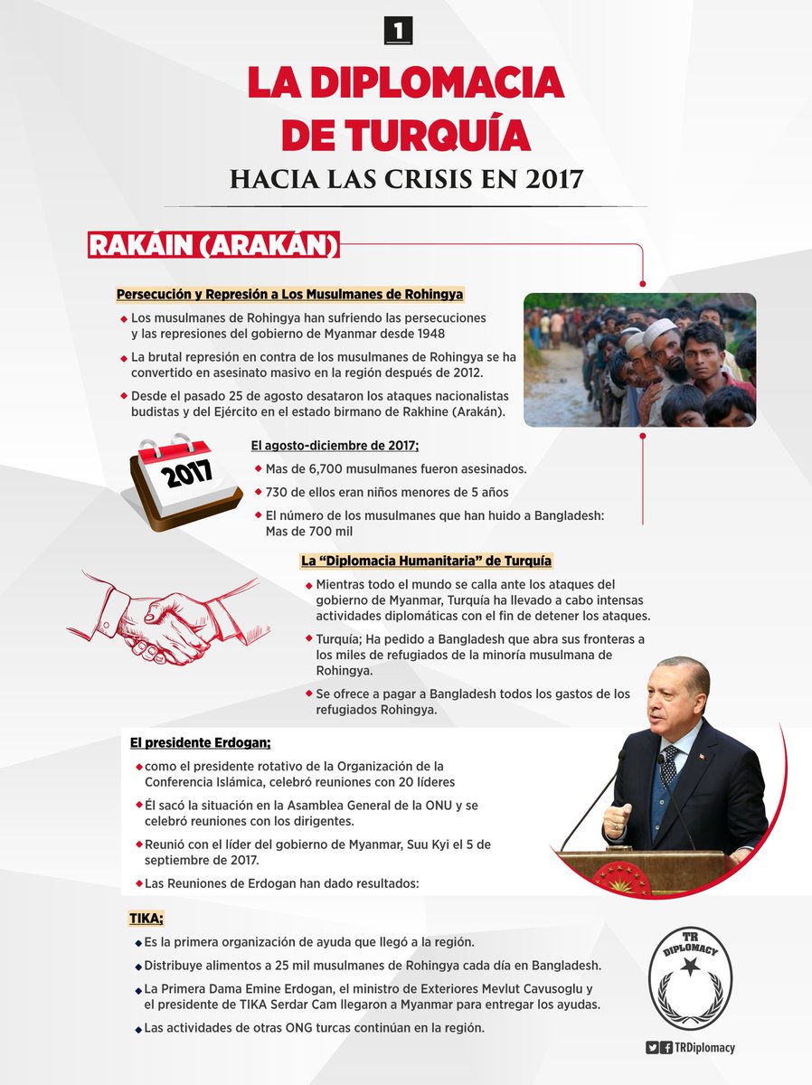 La diplomacia de Turquía hacia las crisis en 2017